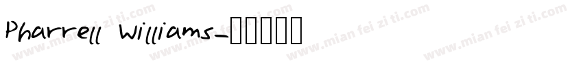 Pharrell Williams字体转换